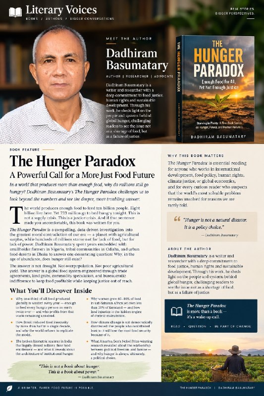 Literary Voices front page featuring Dadhiram Basumatary